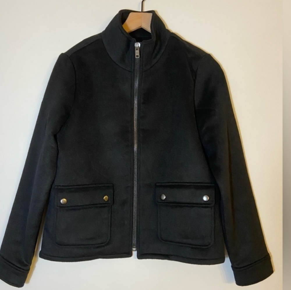 Joie black pea coat wool blend size medium